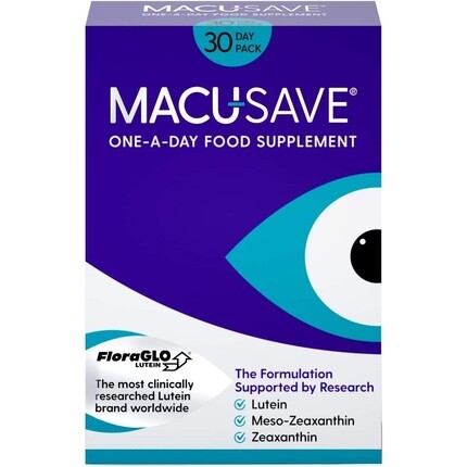 

Добавка для глаз MacuSave для здоровья макулы с мезо-зеаксантином, лютеином и зеаксантином, 30 капсул Macu-Save