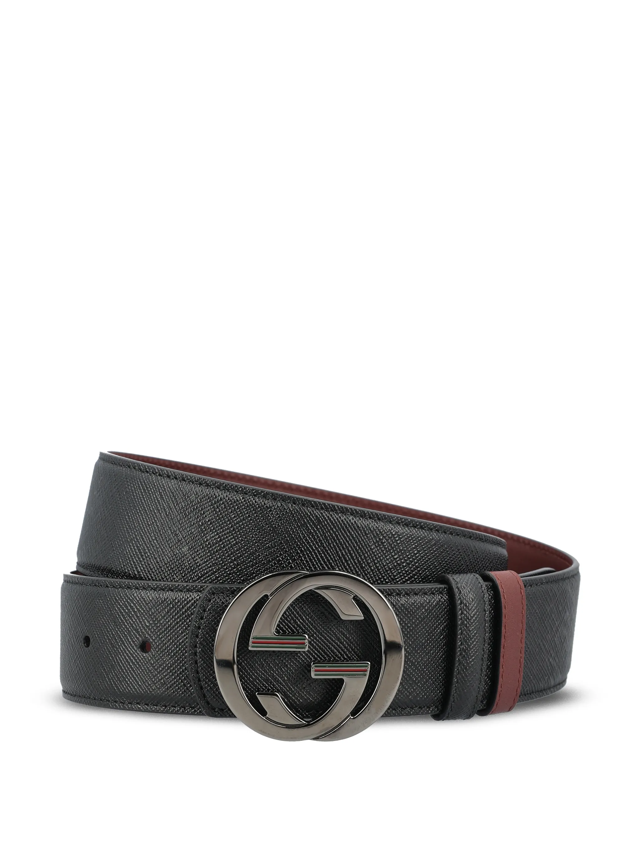 Ремень с логотипом Interlocking G Gucci, коричневый — фото 2