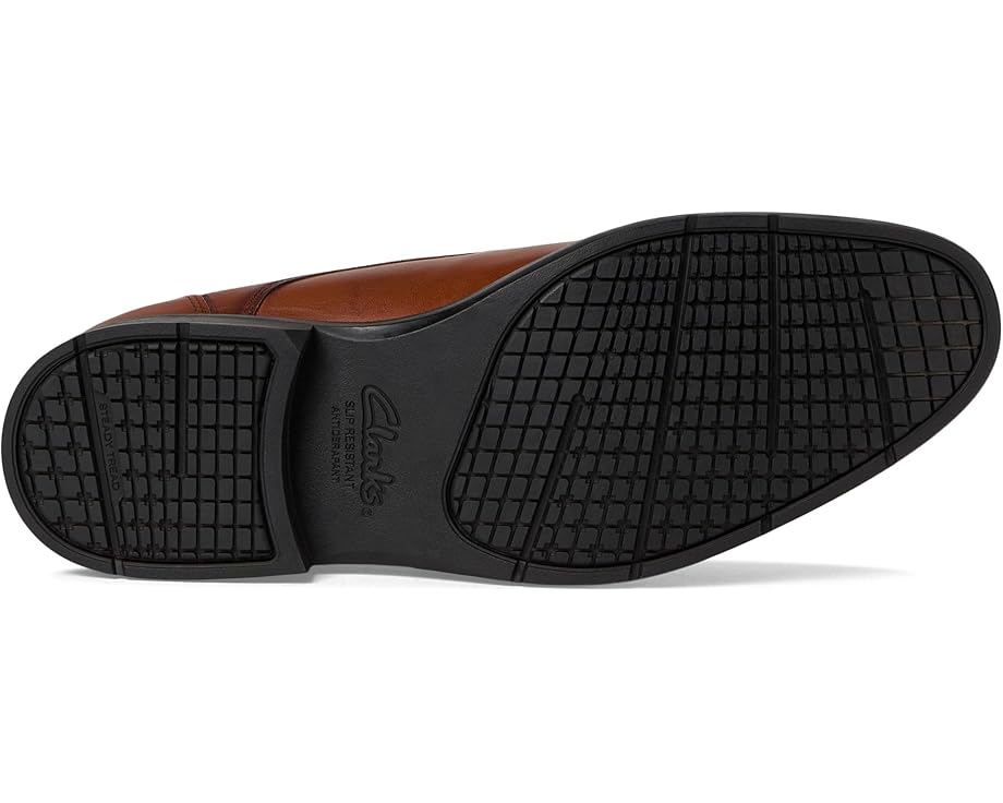 Мужские оксфорды Clarks Steadwell Lace, Dark Tan Leather — фото 3