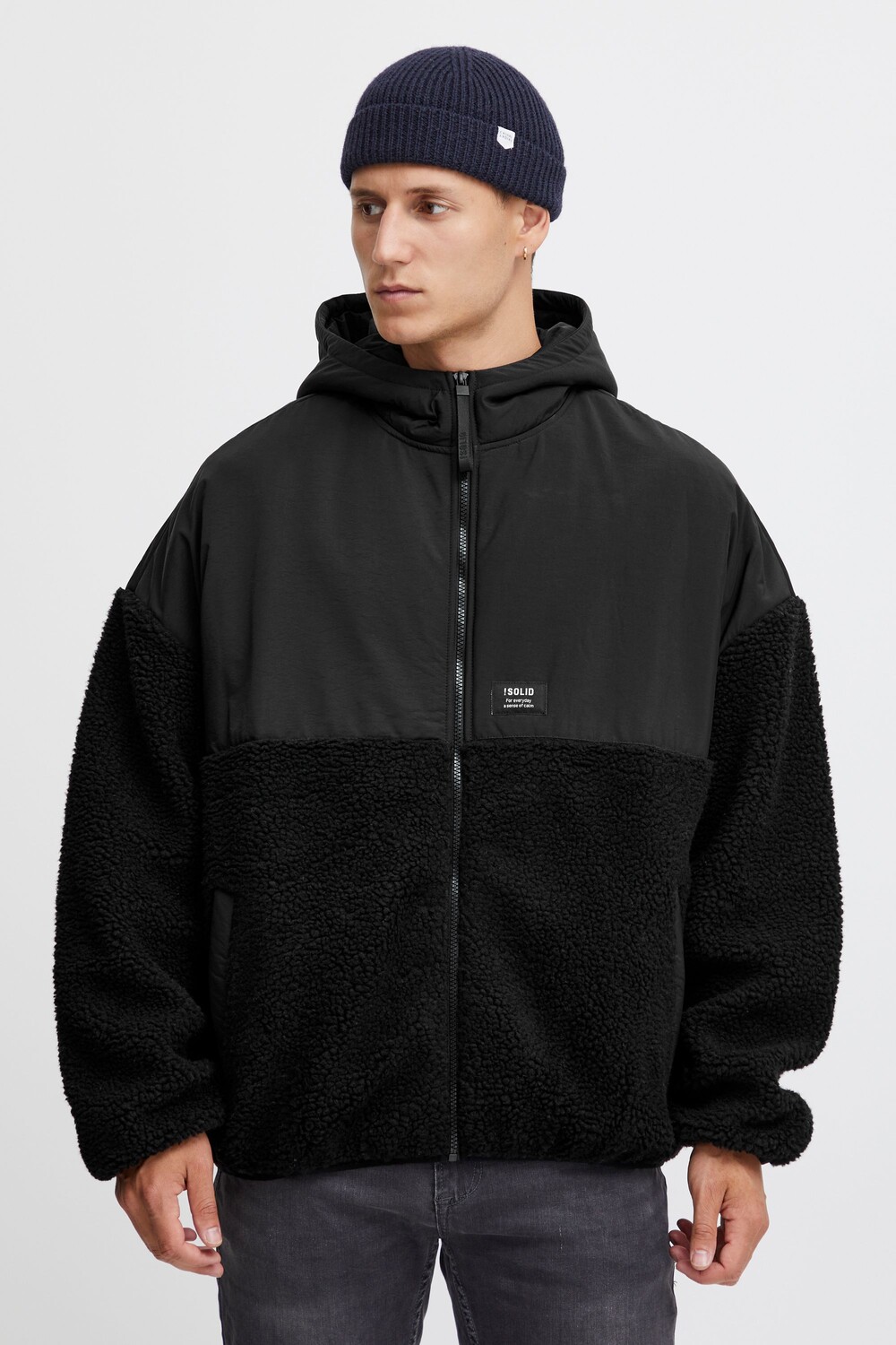 

Куртка !SOLID Fellimitatjacke SDMark, черный