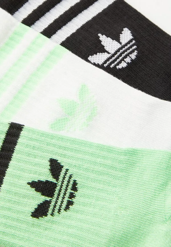 3S crew s 6p k носки Adidas Originals, Black/White/Lime Burst — фото 2
