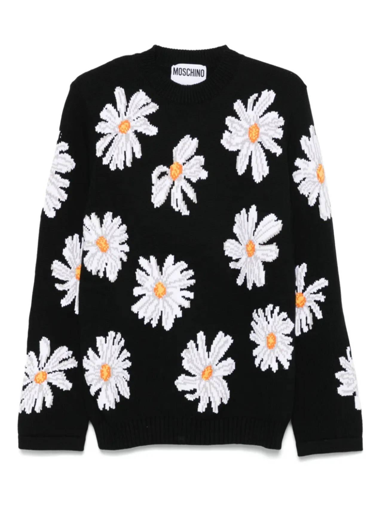 

Жаккардовый свитер Moschino, черный
