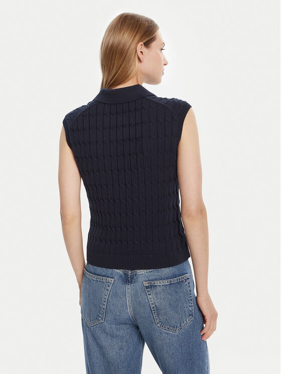 Свитер regular fit WW0WW45655 Tommy Hilfiger, синий — фото 3