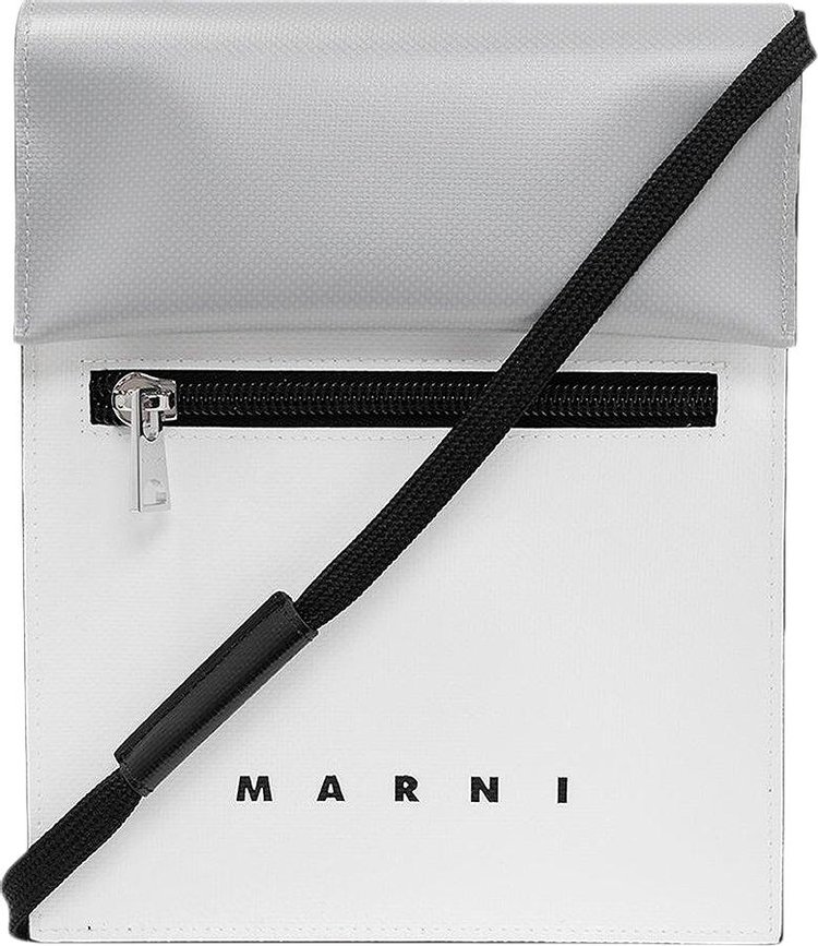 

Сумка через плечо Marni Color Block 'Silver', серебряный