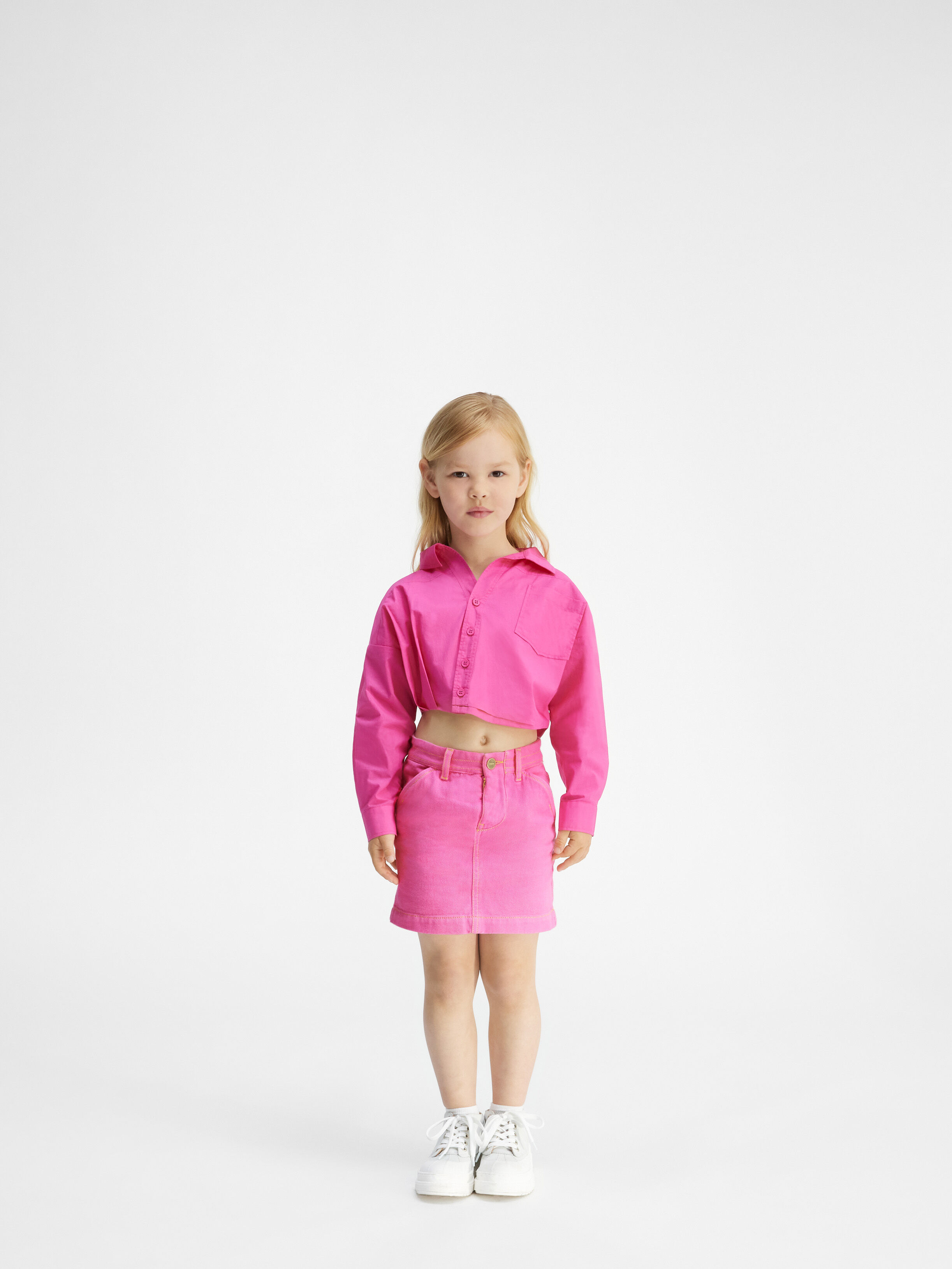 

Юбка из денима JACQUEMUS The kids' de-Nîmes denim skirt, розовый