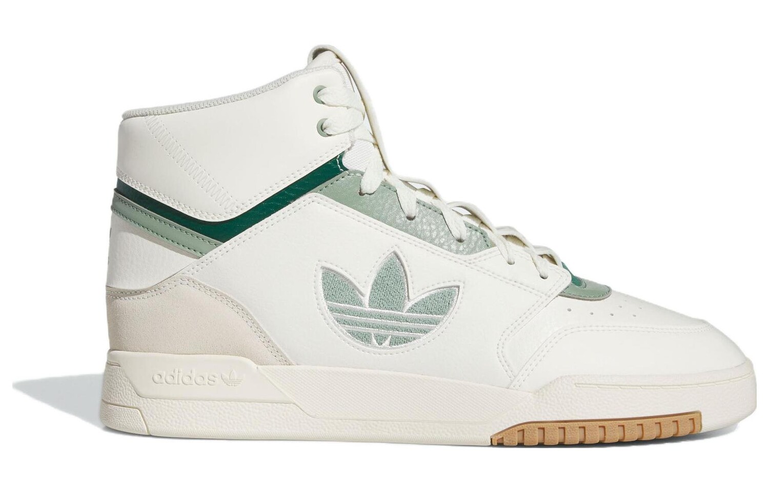 Мужские кроссовки для скейтбординга adidas originals Drop Step, White/Green — фото 2