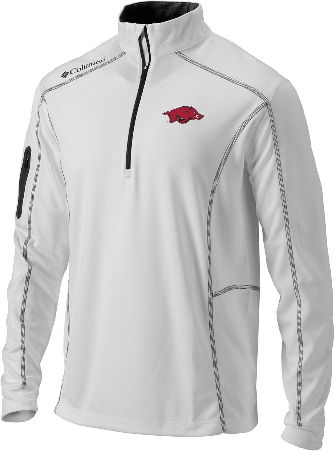 

Columbia Golf мужская толстовка Univ of Arkansas Shotgun 1/4 Zip, White
