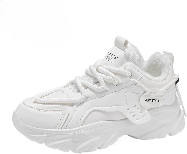

Зимние мужские кроссовки HCHCTRY с толстой подошвой, низкие, на шнуровке, для прогулок и путешествий, белый