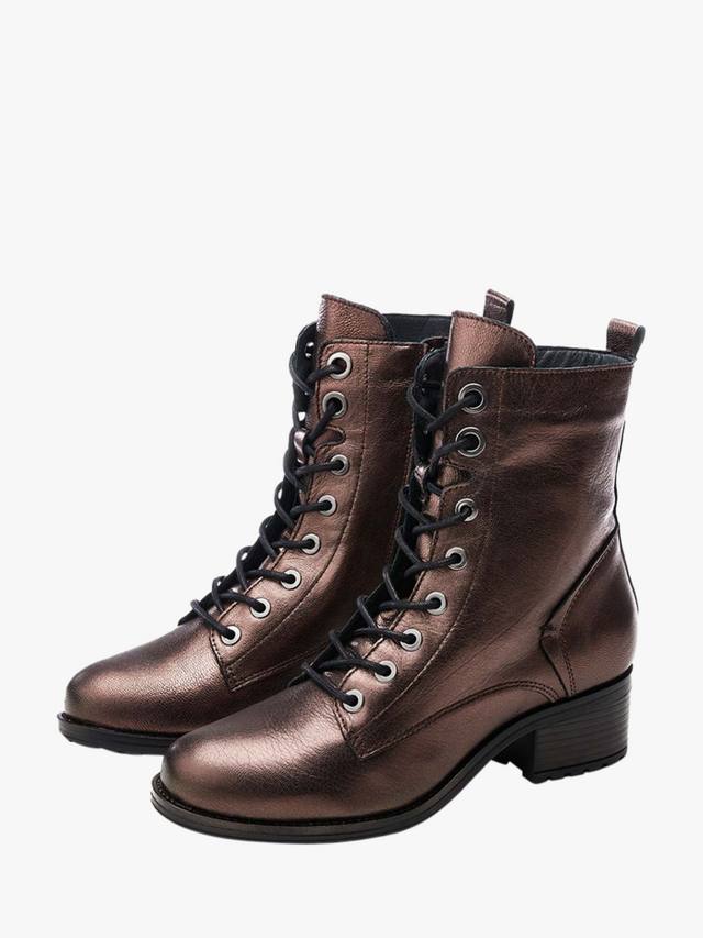 Кожаные ботильоны bezzie на шнуровке Moda in Pelle, цвет Pewter — фото 2