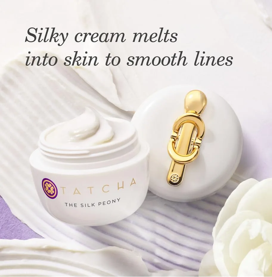 TATCHA The Silk Peony Melting Under Eye Cream | Увлажняющий крем для кожи вокруг глаз, разглаживающий морщины и придающий коже увлажнение | 15 мл / 0,5 унции 1 штука (1 шт.), White — фото 2