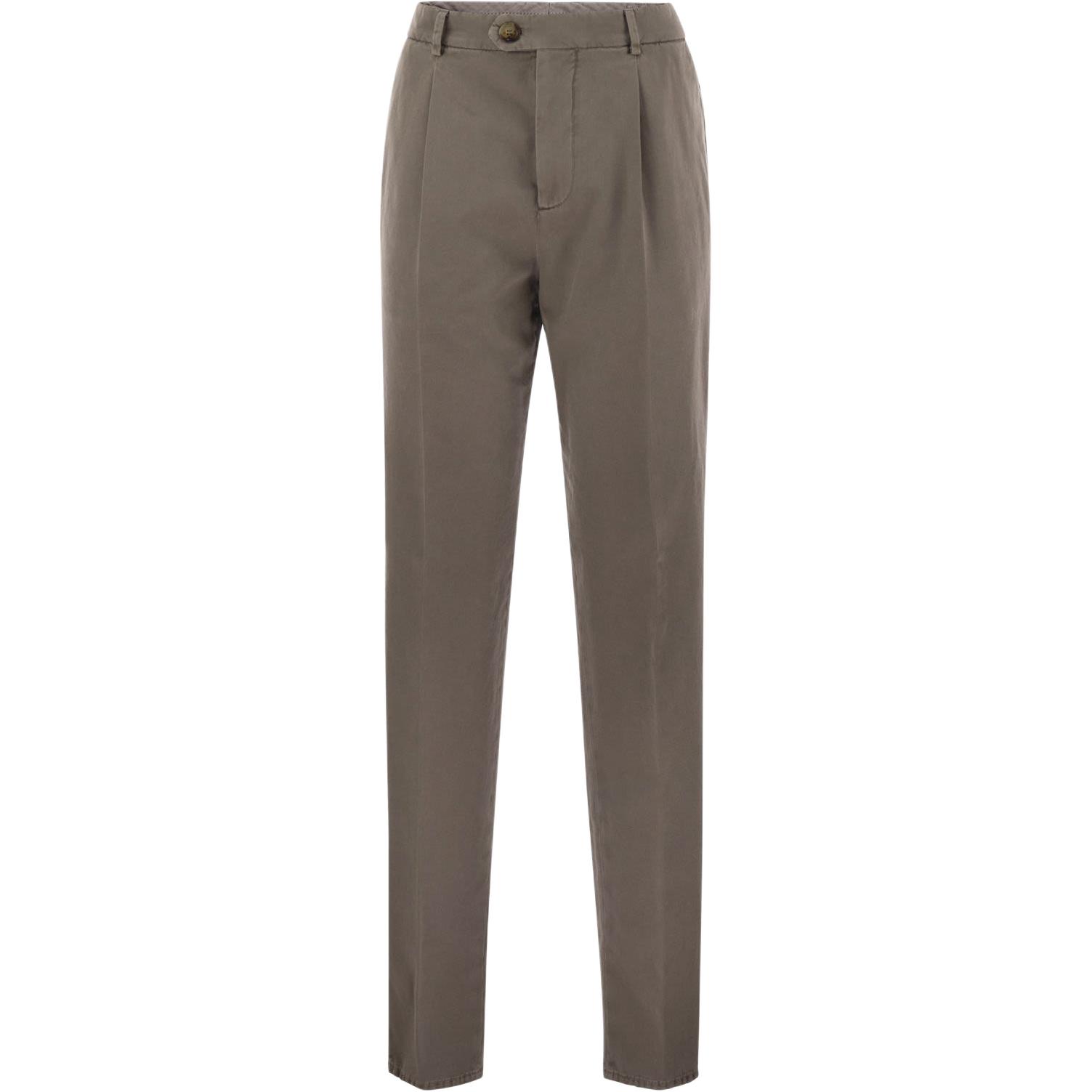 

Брюки с петлями для ремня Brunello Cucinelli, коричневый