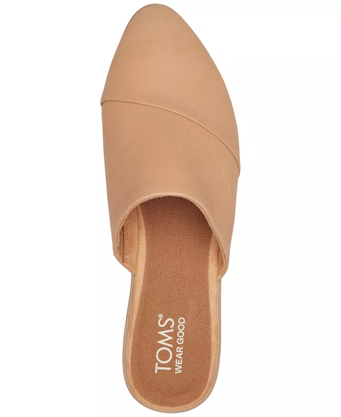 Женские мюли на плоской подошве Jade Slip On TOMS, коричневый/бежевый — фото 4