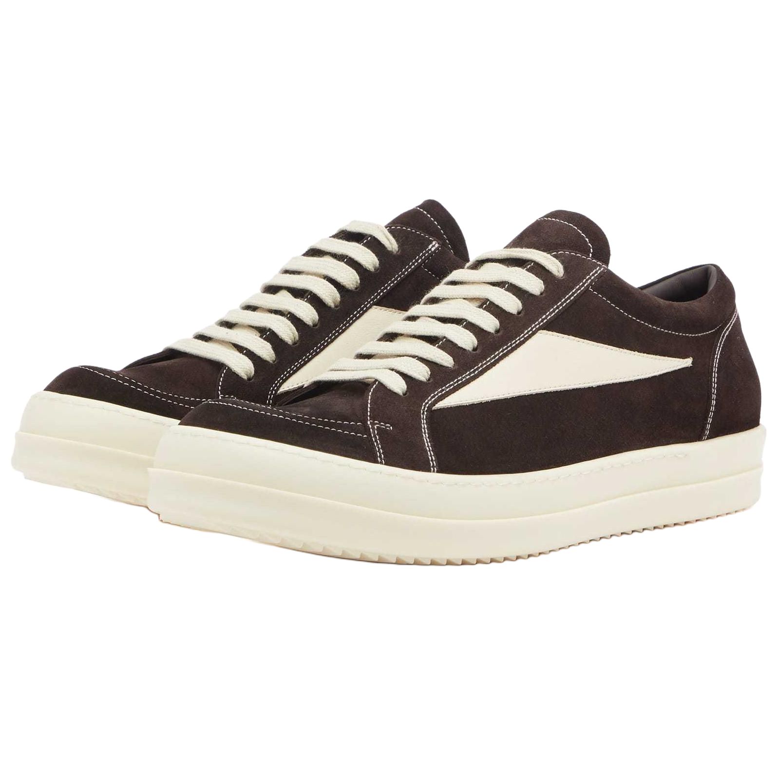 Кроссовки для скейтбординга RO SS25 HOLLYWOOD Suede Low top мужские Brown RICK OWENS, Original Shoe Box Included — фото 4