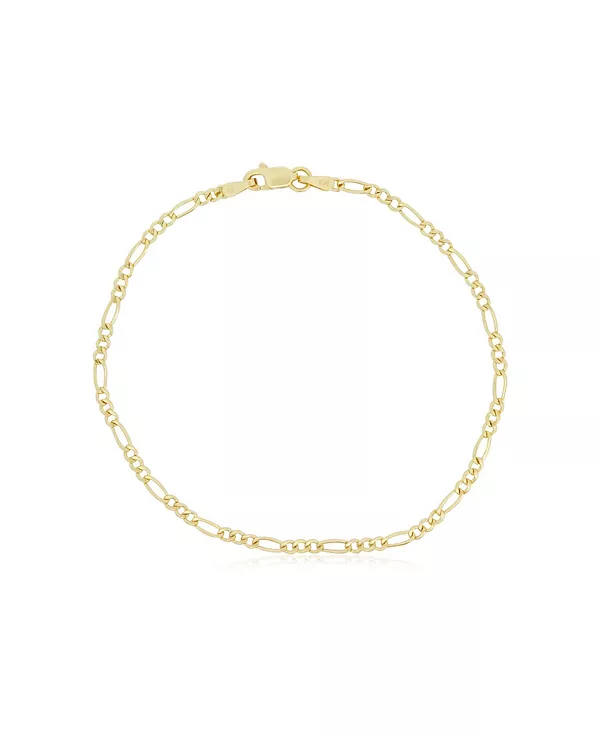 

Браслет-Цепочка Фигаро 2 миллиметра 9 дюймов The Lovery, gold