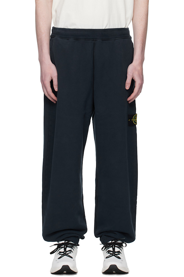 

6200004 брюки из органического хлопка с флисовой подкладкой Stone Island, синий