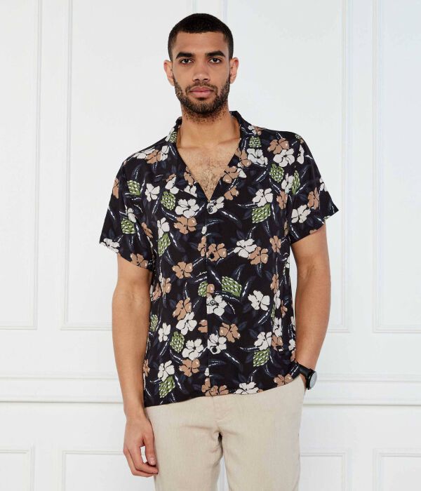 

Пляжная рубашка Regular fit Boss, черный
