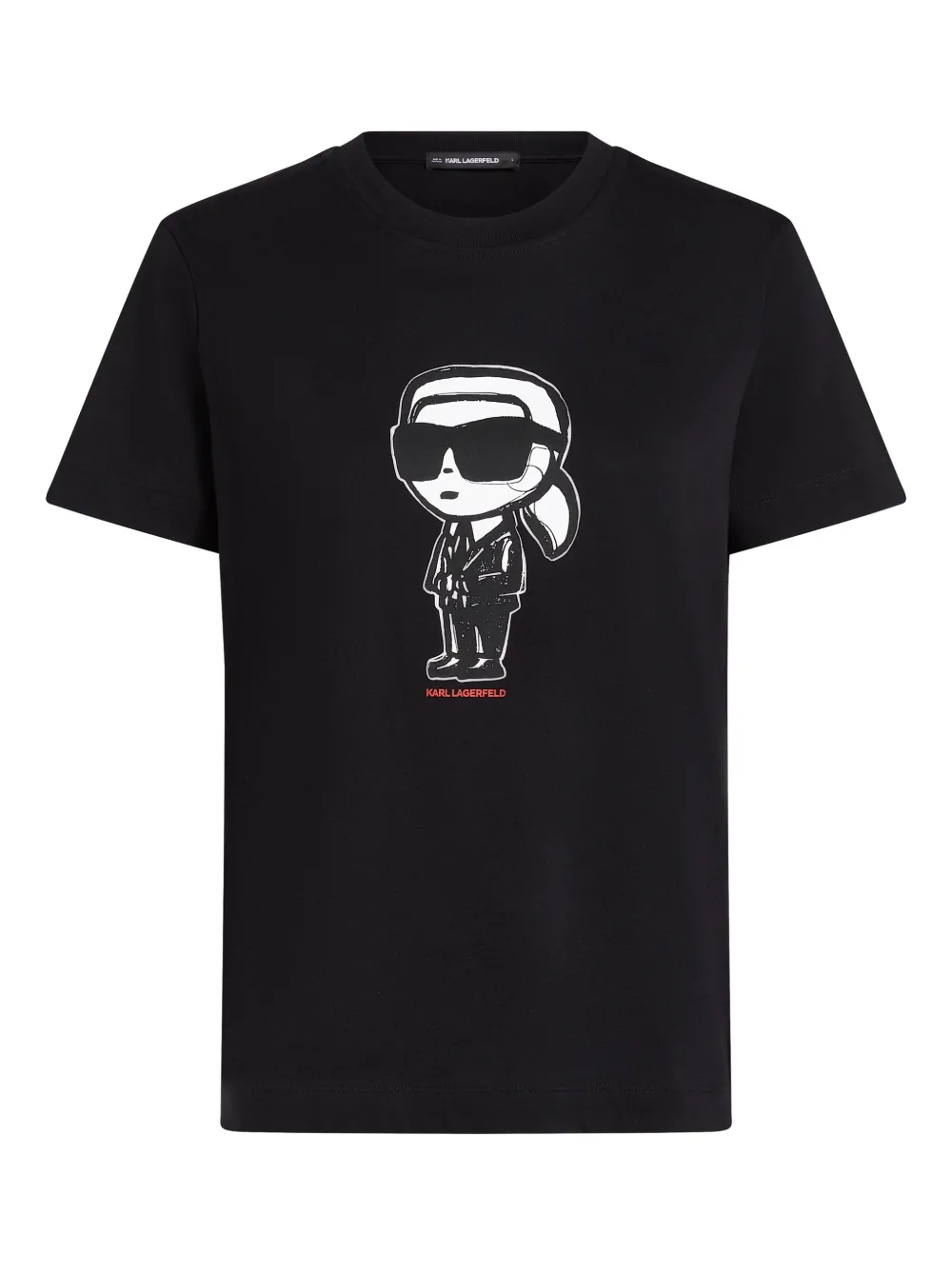 

Футболка с иконкой KARL LAGERFELD, черный
