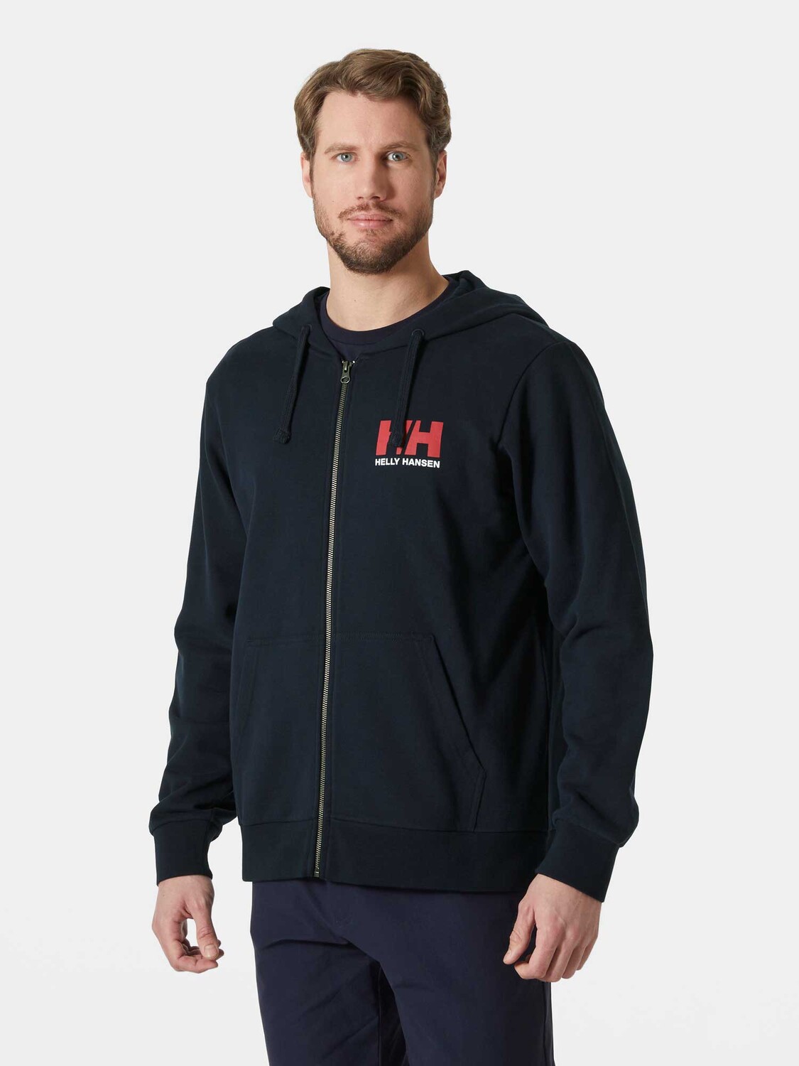 

Толстовка Helly Hansen HH LOGO FULL ZIP HOODIE 2.0, синий