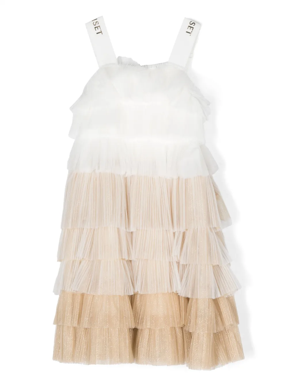 

Платье с оборками TWINSET Kids, белый