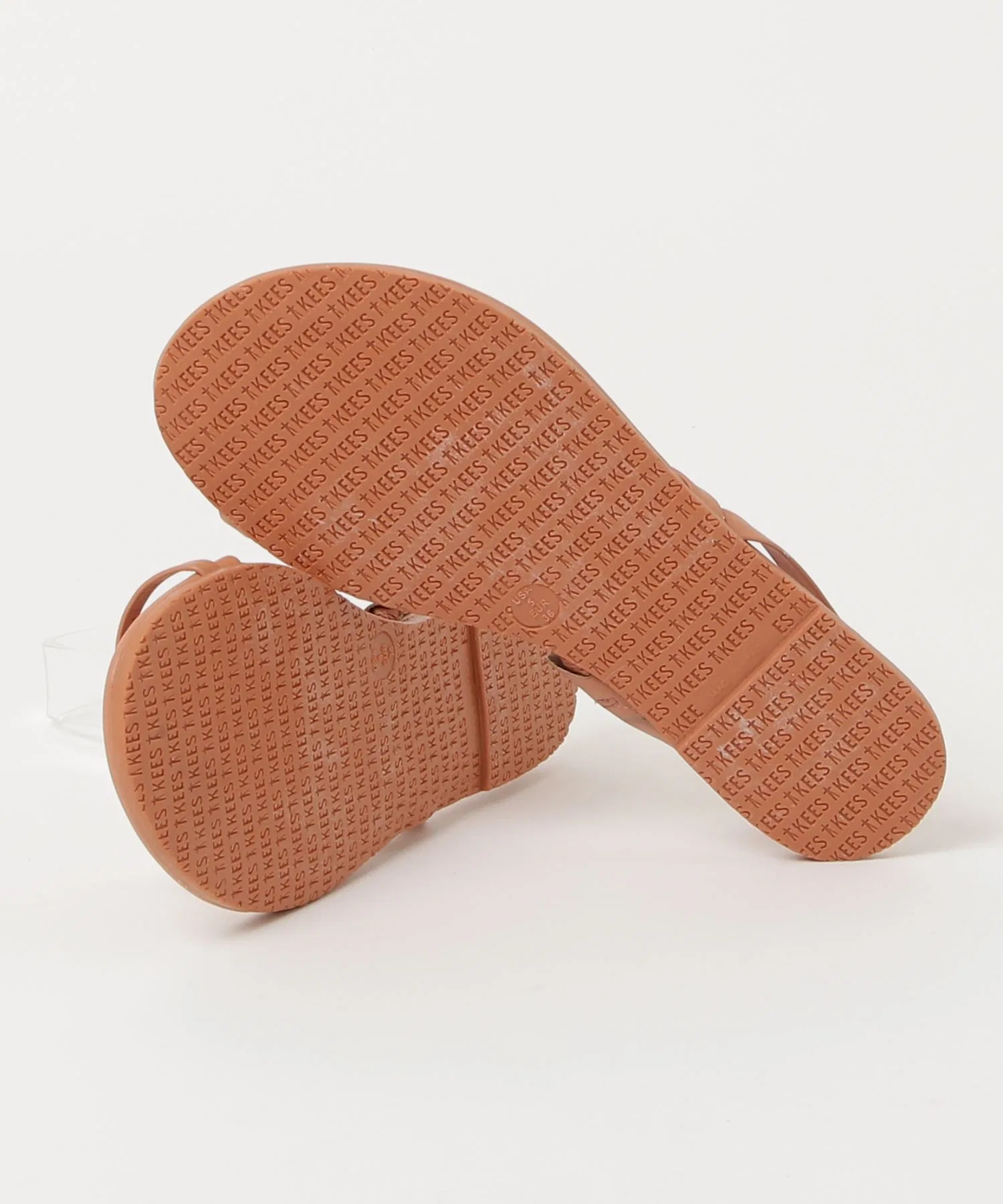 Унисекс пляжные сандалии из кожи TKEES LC SANDAL светло-коричневые — фото 3