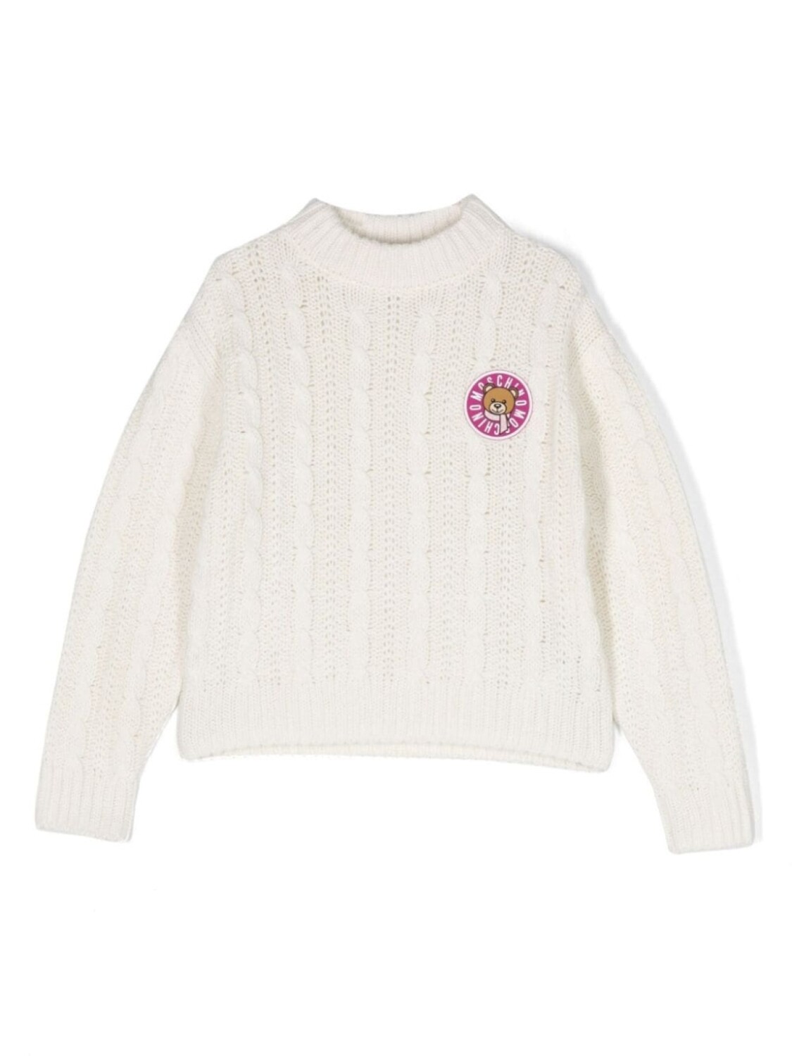 

Moschino Kids джемпер с нашивкой-логотипом, белый