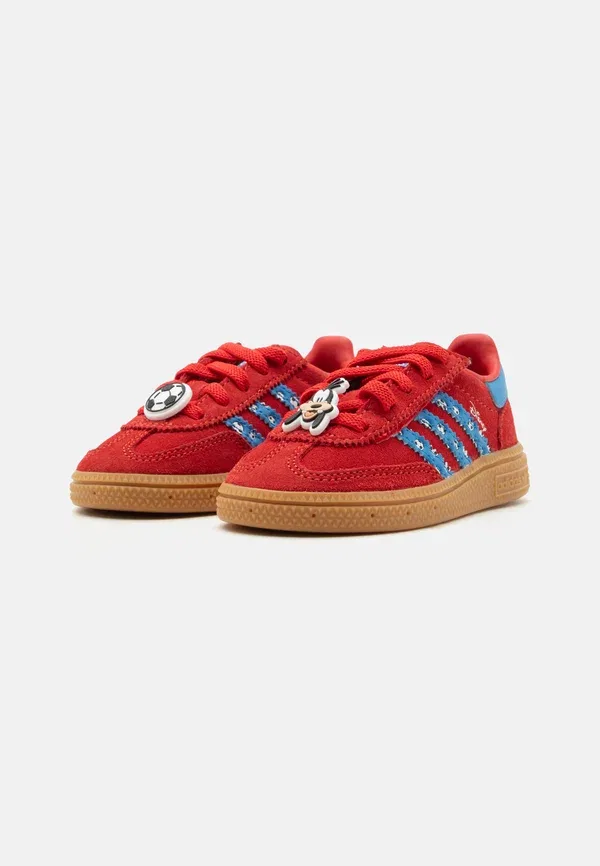 Кроссовки детские Handball Spezial Adidas Originals, красный/голубой — фото 4