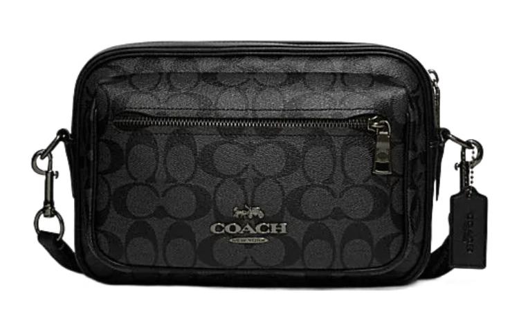 

COACH Сумка-тоут Elise из коровьей кожи в стиле пэчворк для фотоаппарата, сумка через плечо, мужская, черная