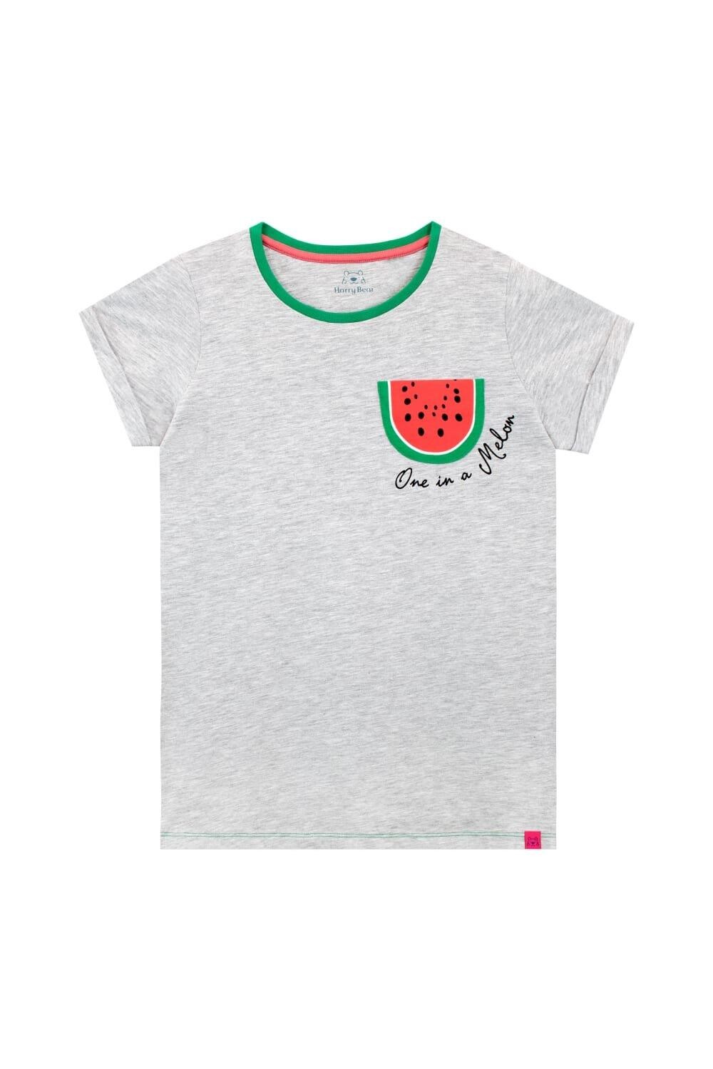 

Тропическая футболка One In A Melon Harry Bear, серый