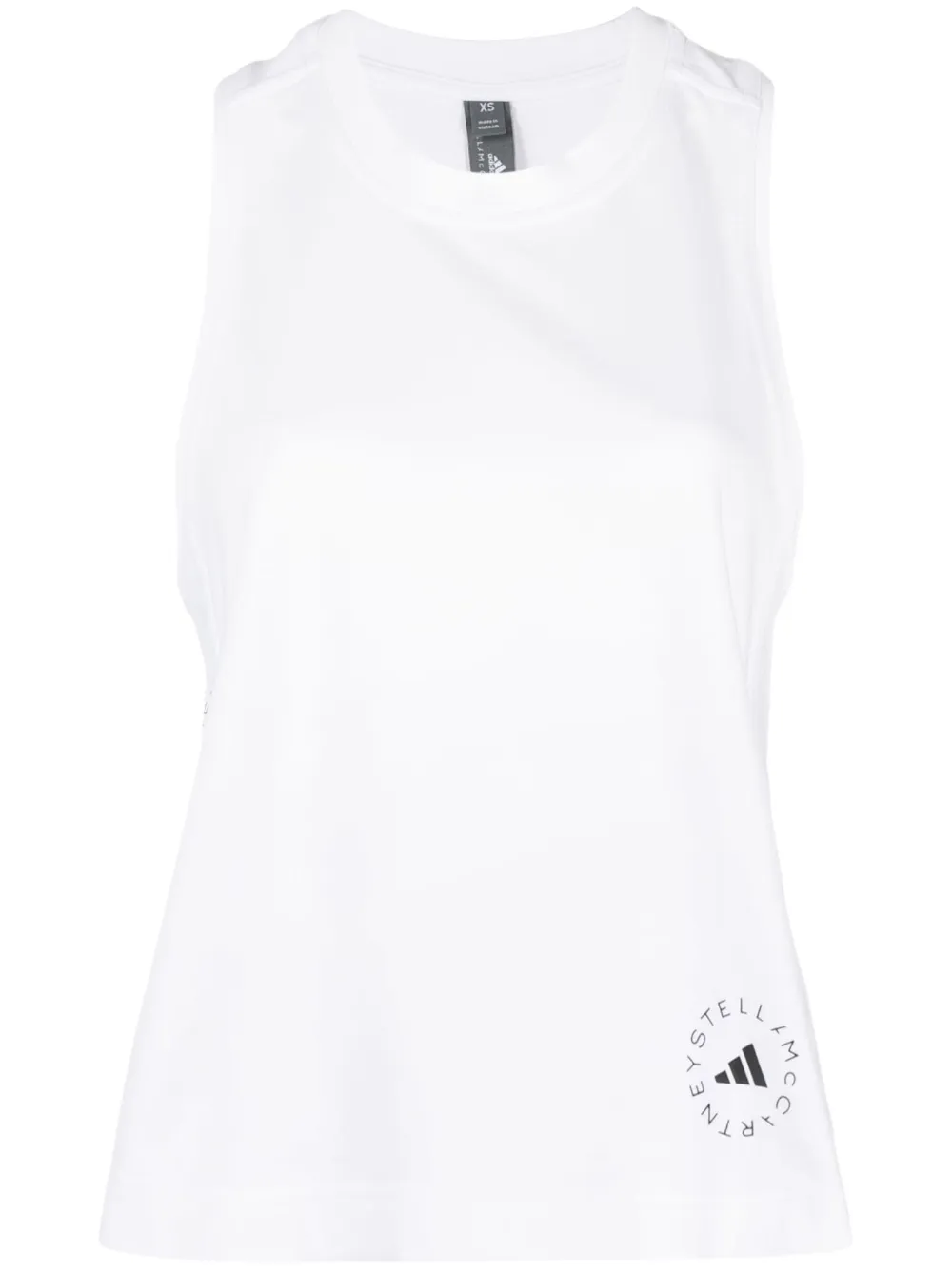 

Топ True Pace Running с логотипом adidas by Stella McCartney, белый