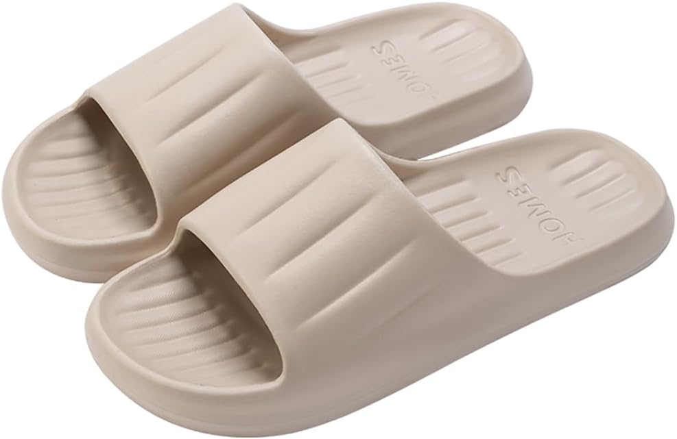 

Тапочки Cliont Cloud для женщин и мужчин, домашние тапочки-подушки, шлепанцы для душа, нескользящие ванной, Coffee