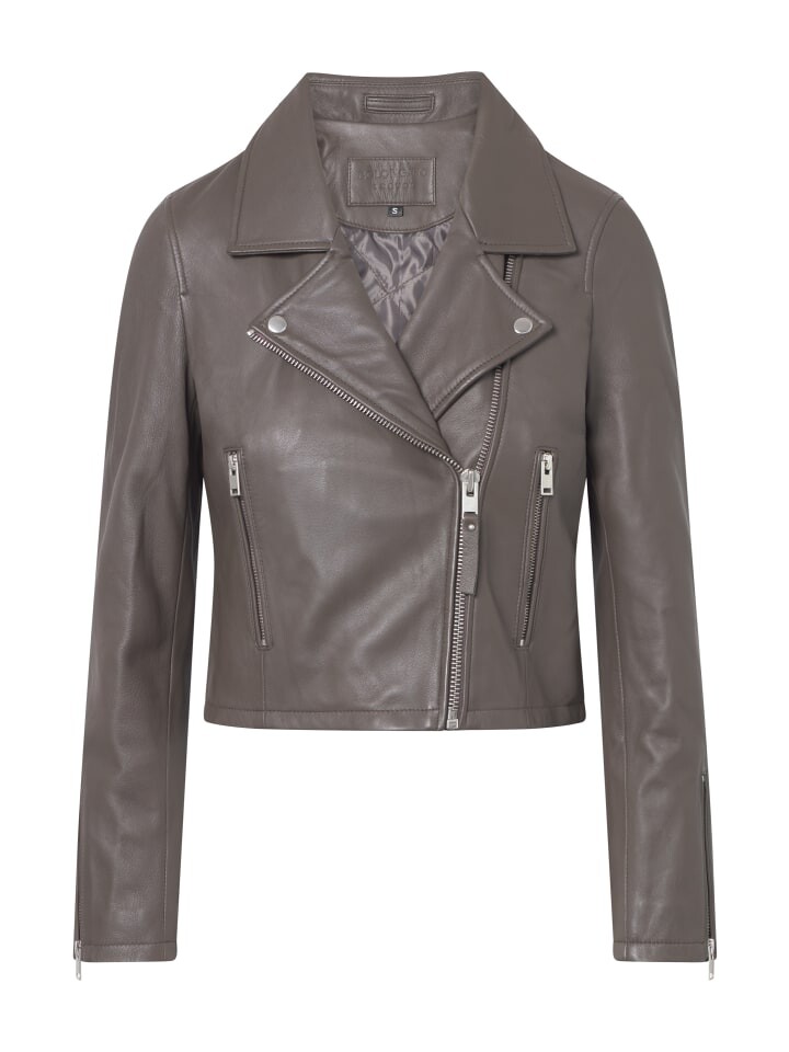 

Кожаная куртка Bolongaro Trevor Bikerjacke MINIMAL BIKER, цвет Tarmac