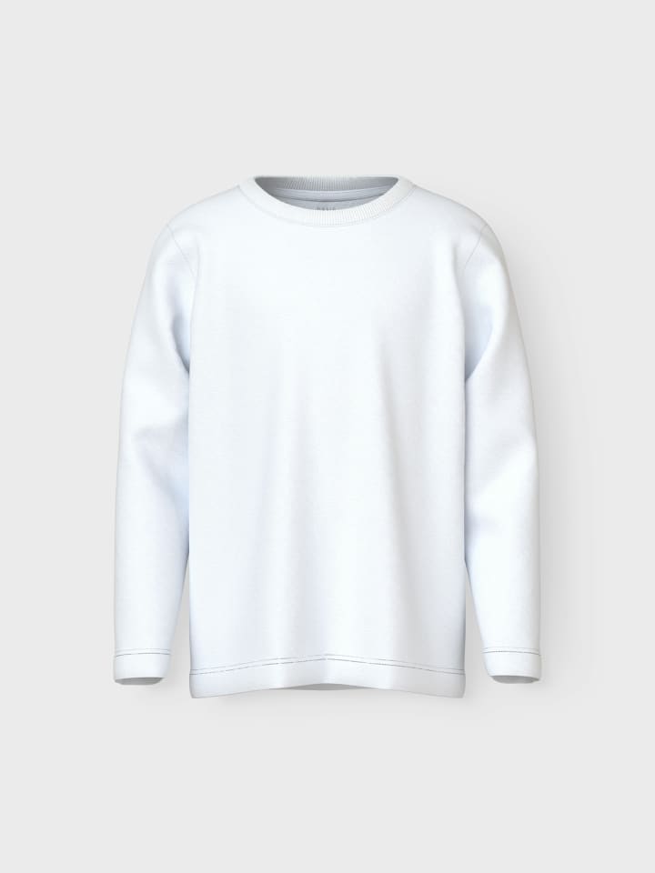 Рубашка с длинными рукавами NKMVOBBO LS NREG TOP ярко-белого цвета name it — фото 4