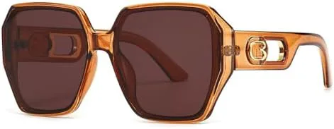 

Квадратные солнцезащитные очки для женщин и мужчин. Модные солнцезащитные очки в крупной оправе. Винтажный стиль. Популярные розовые оттенки MTZJH, Orange Tea