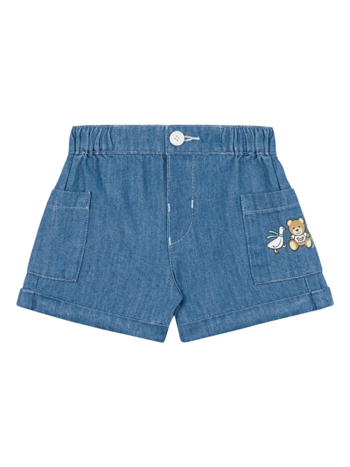 

Moschino Kids шорты с логотипом, синий