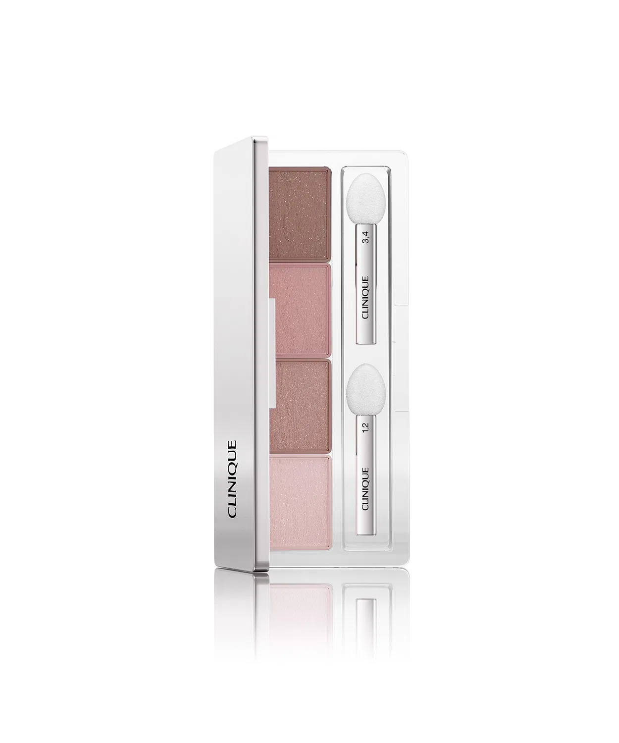 Тени для век Clinique All About Shadow Quad, палетка из 4 оттенков, розово-шоколадные
