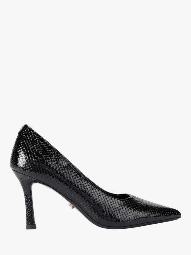 Туфли-лодочки Carlotta на каблуке из кожи с эффектом рептилии Carvela, Black