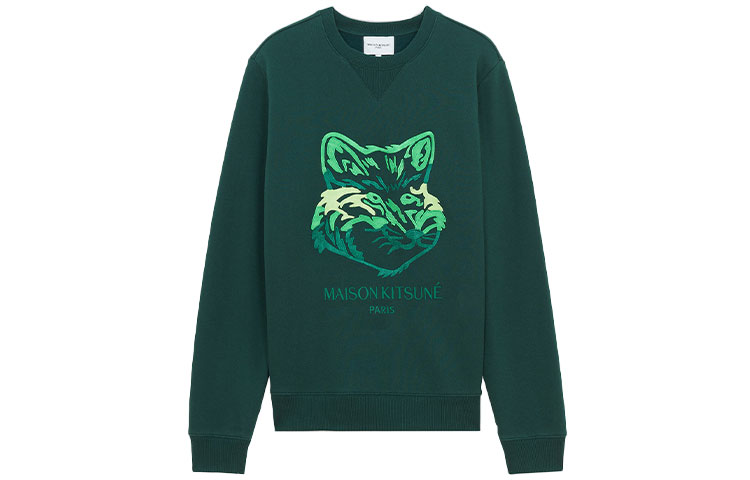 

Maison Kitsune Зеленый мужской свитшот
