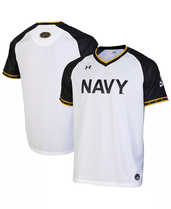 

Мужская бело-синяя бейсбольная джерси на пуговицах Midshipmen Replica Under Armour