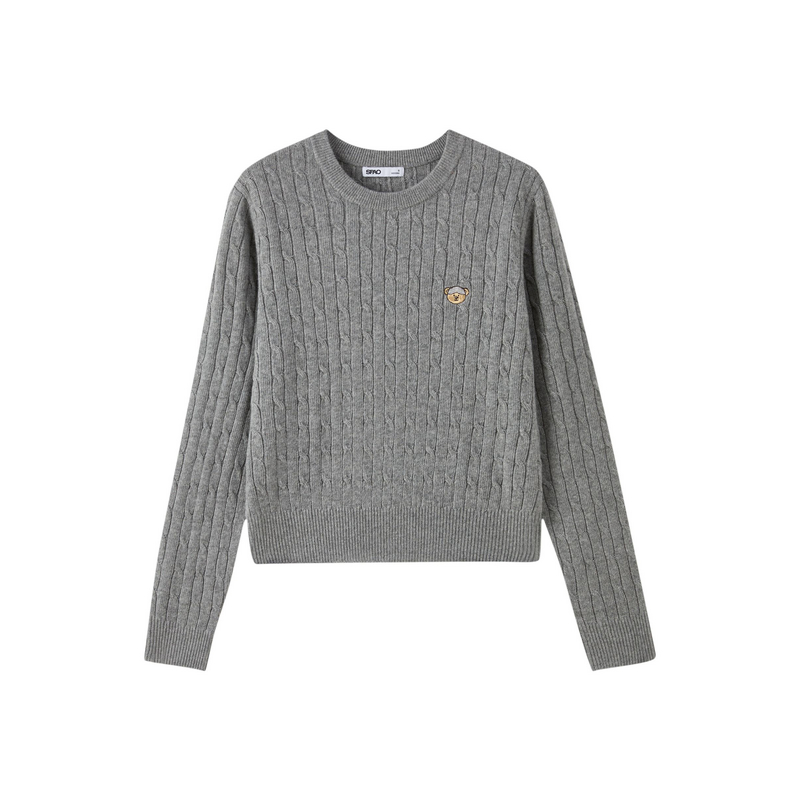 

Свитер Women's Crew Neck Moderate Others SPAO, heather серый