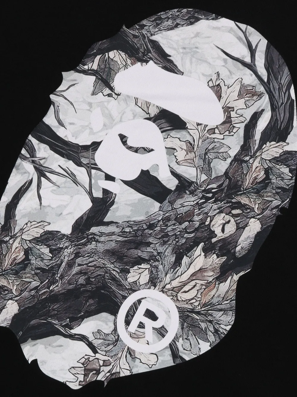 Футболка с длинным рукавом и графическим принтом A BATHING APE, черный — фото 3