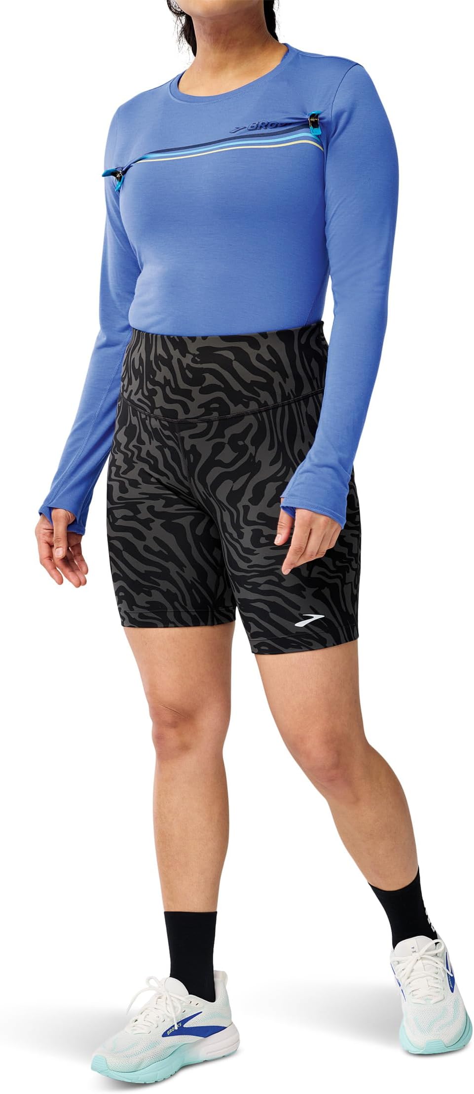 

Шорты Brooks Spark 8" Short Tights, Obsidian Speedscape