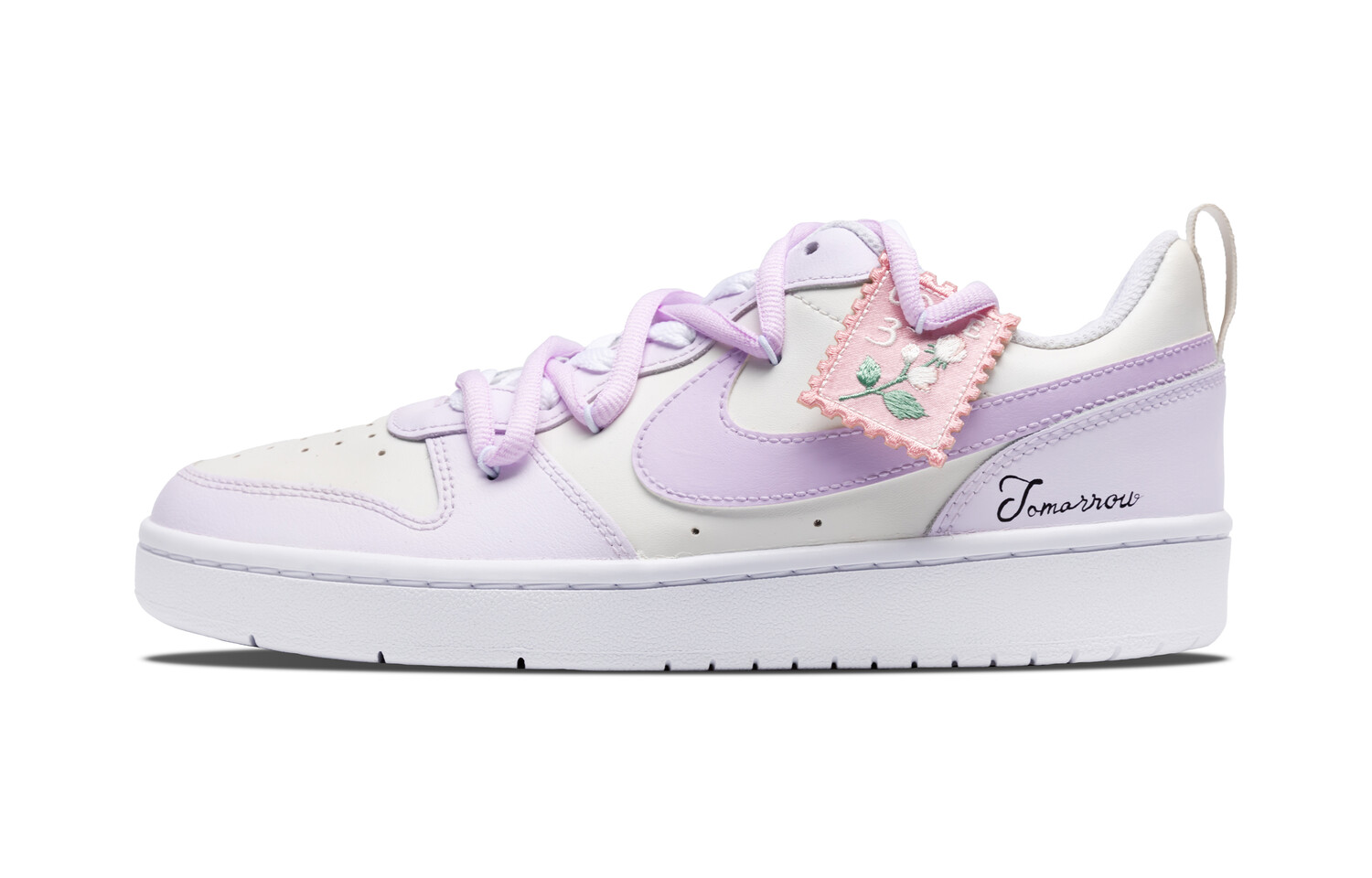 

Кроссовки Nike Court Borough Skateboarding Shoes Women's Low-top Purple, желтый