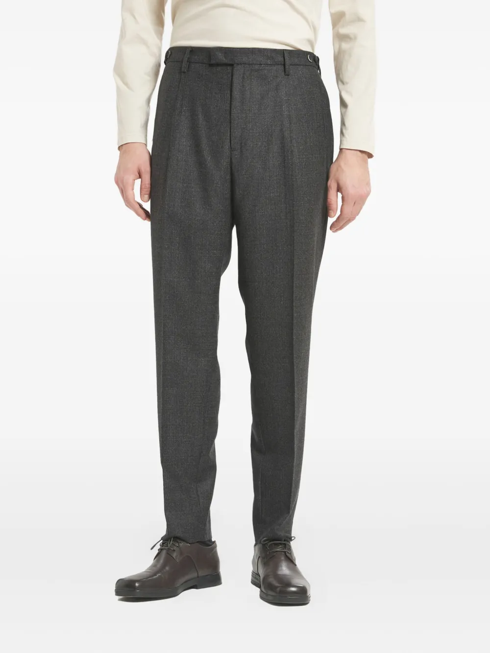 

Шерстяные брюки строгого покроя Barena, серый