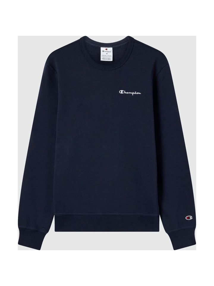 

Толстовка с длинными рукавами и круглым вырезом темно-синего цвета Champion
