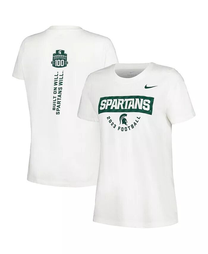 

Женская белая футболка для болельщиков Michigan State Spartans 2023 Nike