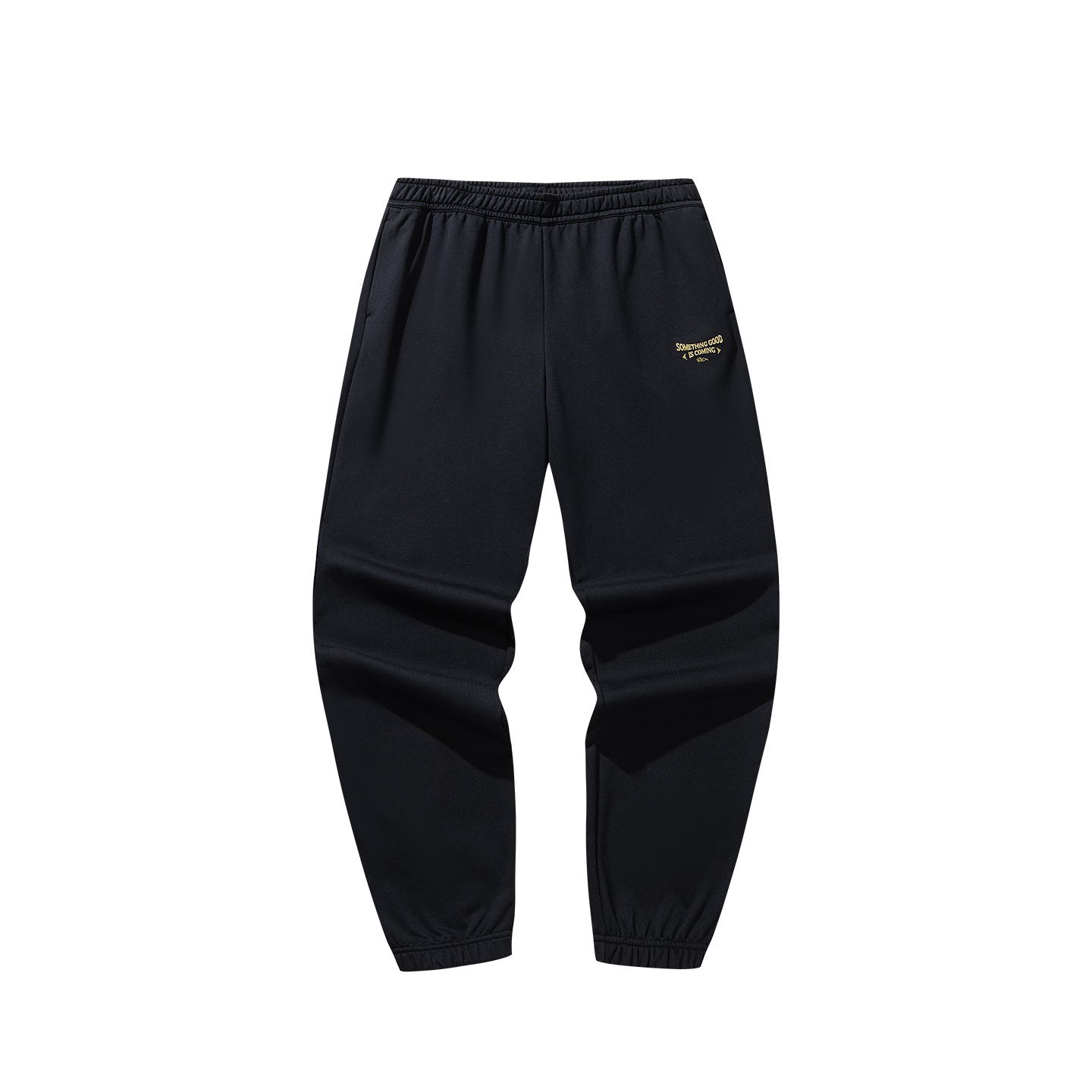 

ANTA Good Things Happen Вязаные Спортивные Штаны Мужские Базовые Черные