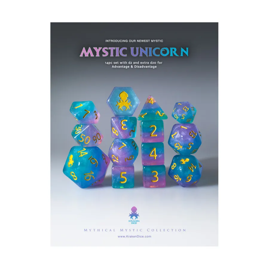 

Набор Poly — Мистический единорог с золотом (14), Poly Sets - Mystics