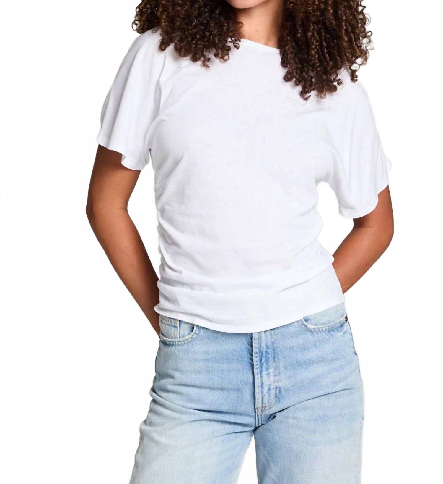 

Футболка Mia с круглым вырезом и короткими рукавами, белая Chaser