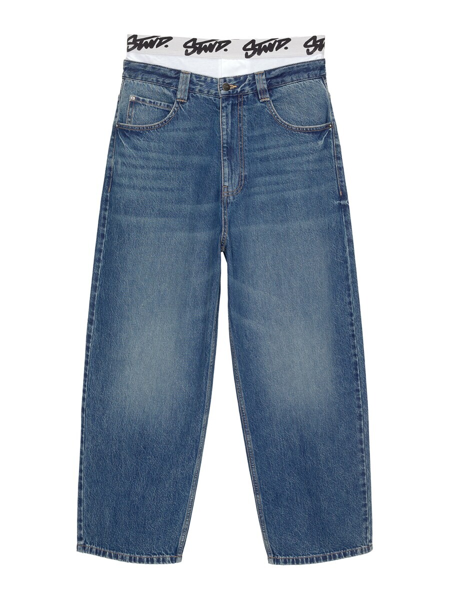 

Джинсы Pull&Bear Wide leg Jeans, синий деним