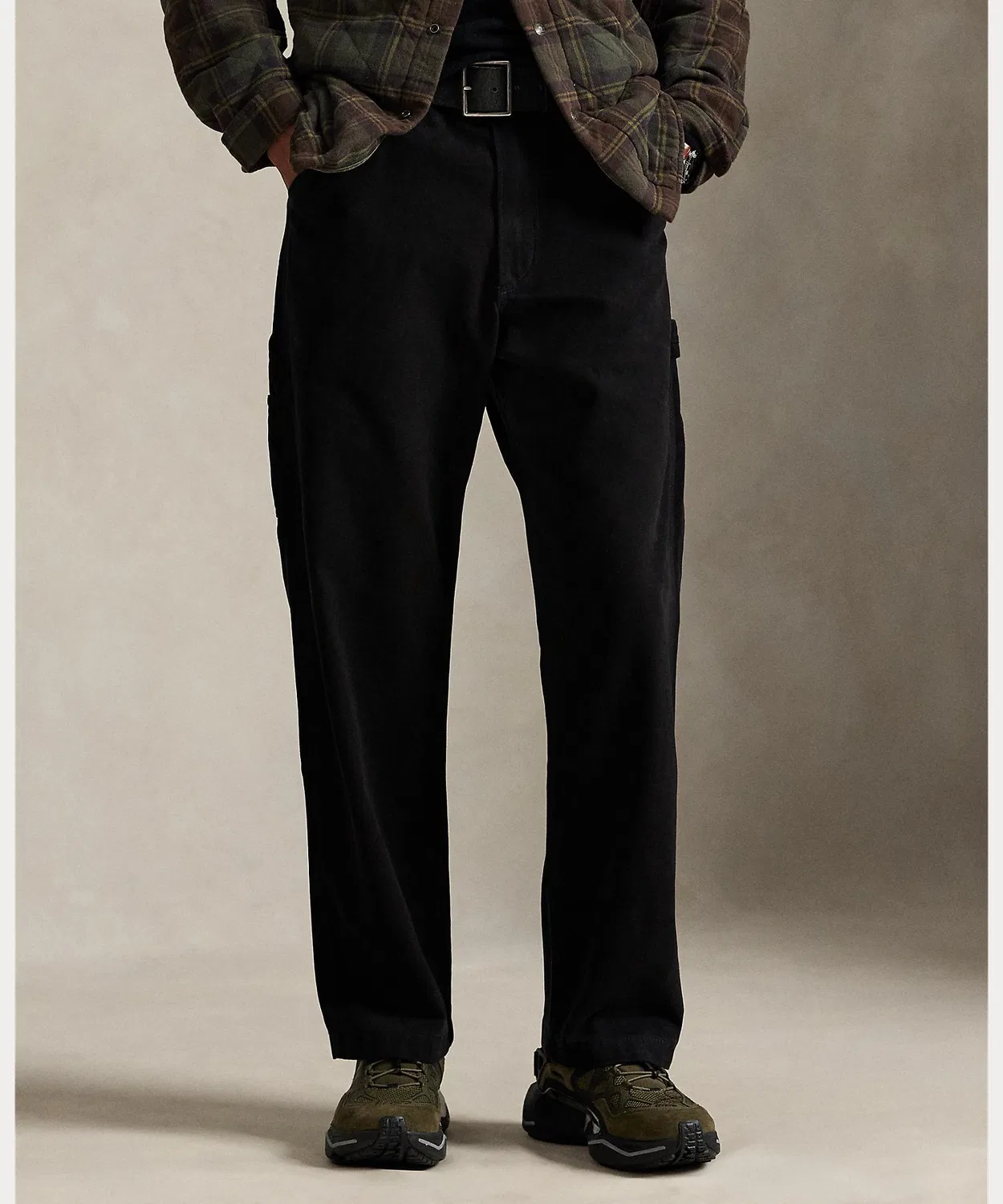 Повседневные брюки Polo Ralph Lauren Dungaree Canvas Carpenter, хлопок, чёрный — фото 3